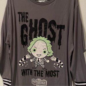 The Beetle Juice Pajamas Size XS Women’s Gray Pull Over NEW